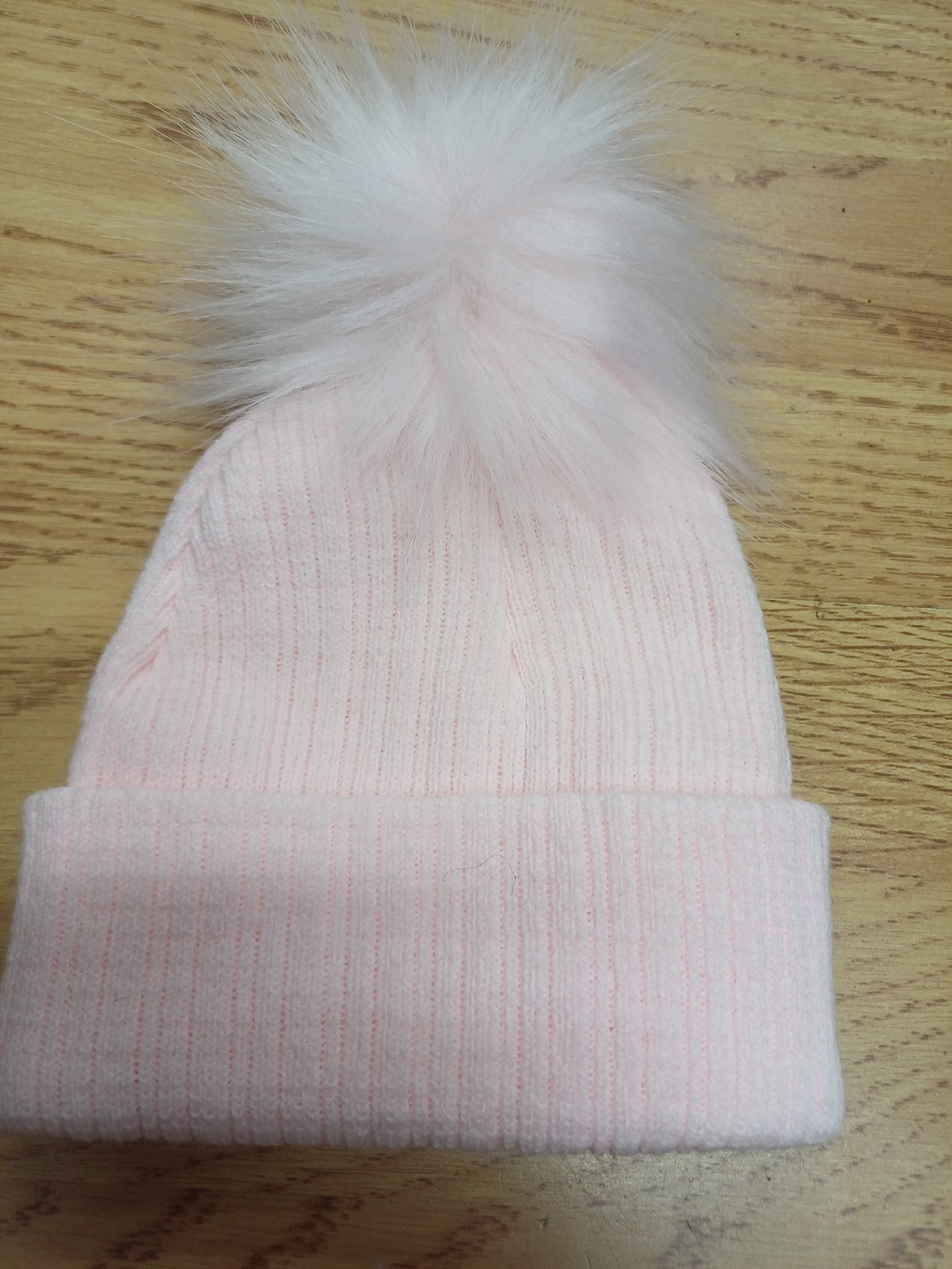 Baby Boys and girls knitted single pom pom hats