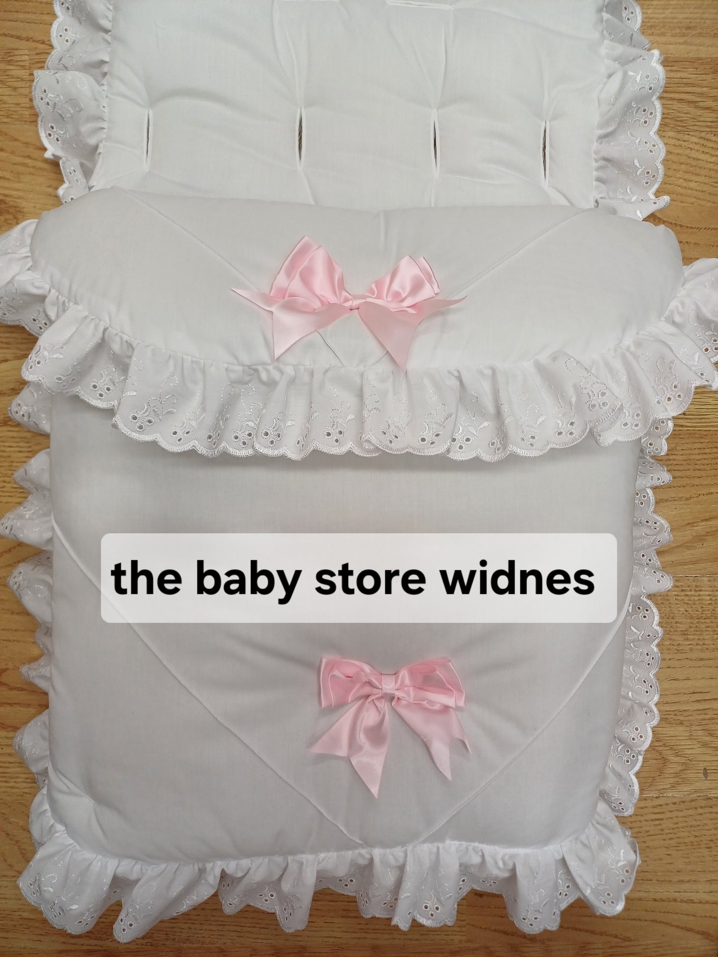Baby Boys / girls universal fit pram cosytoes / footmuff with bows comes in various colours