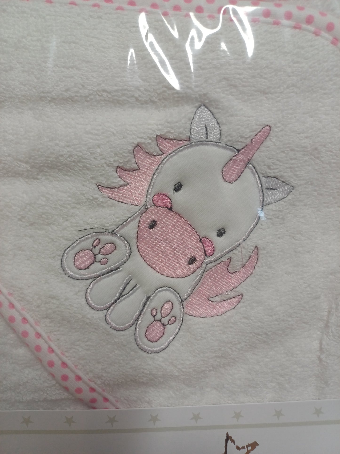 Baby girls hooded bathrobe towel comes in various designs to choose from