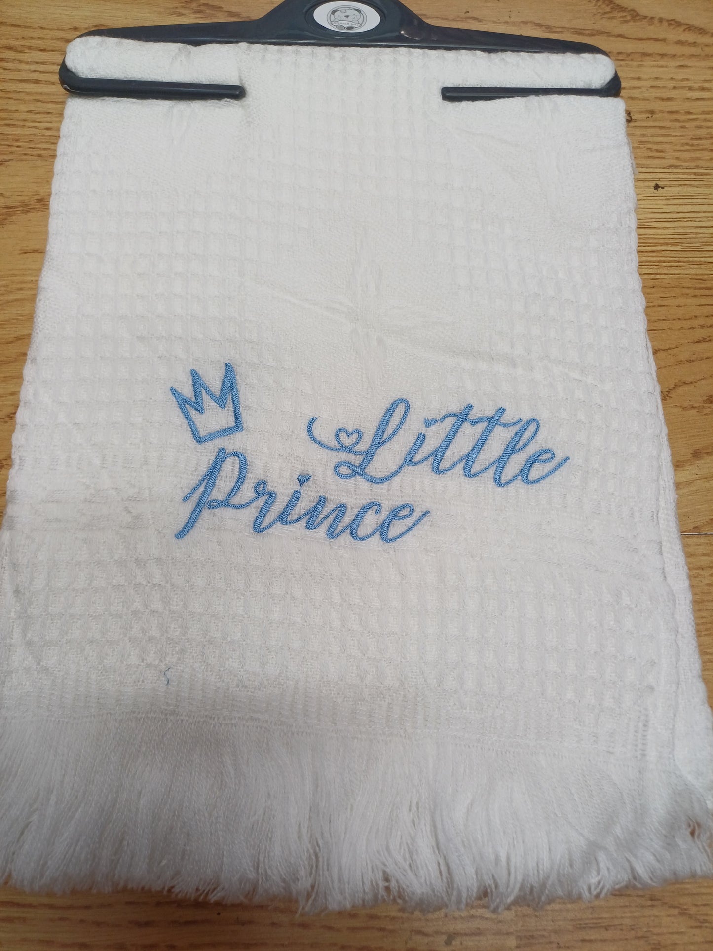 Boys blanket / shawl embroidered with little prince