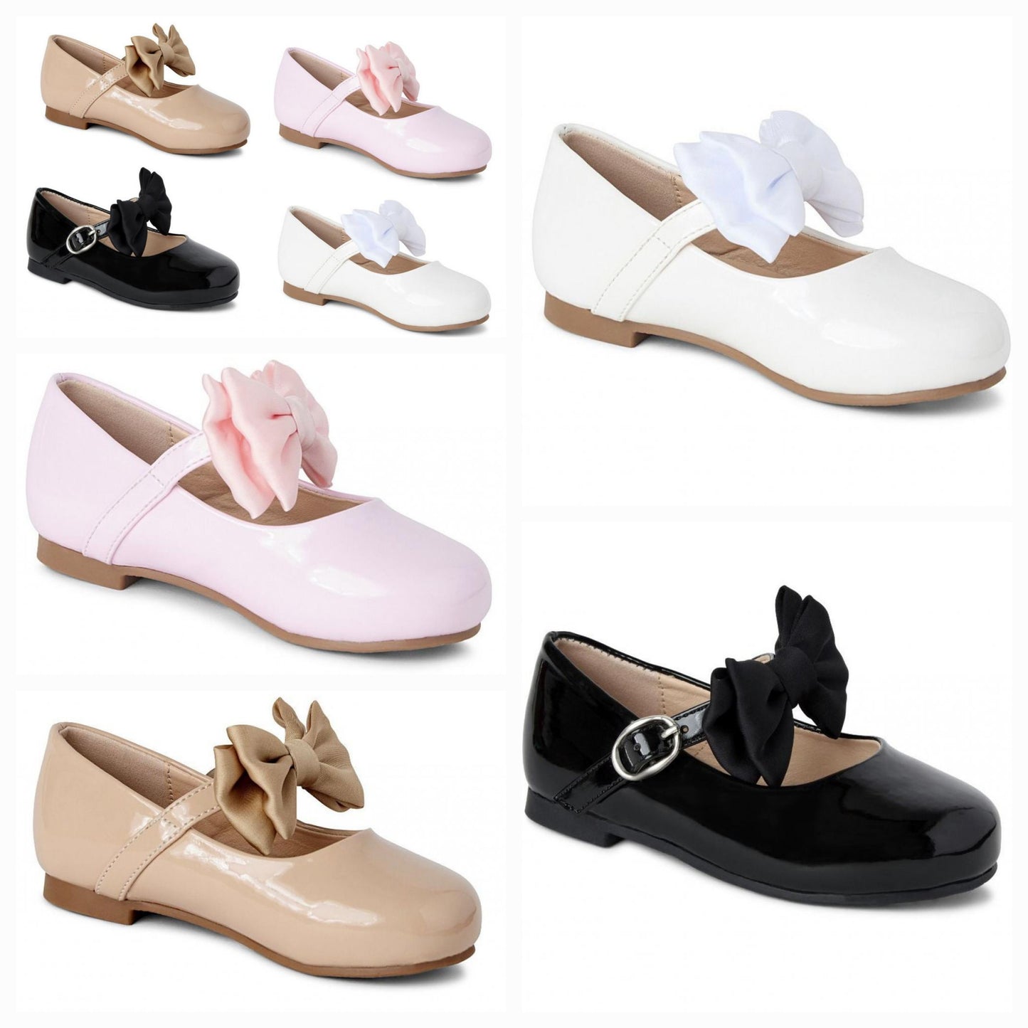 Girls Spanish pretty mary jane shoes with bow