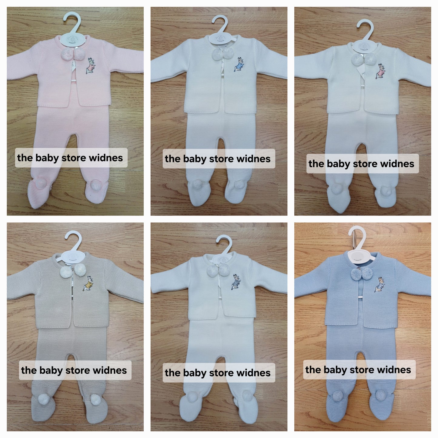 dandelion 2 piece set with pom pom peter rabbit