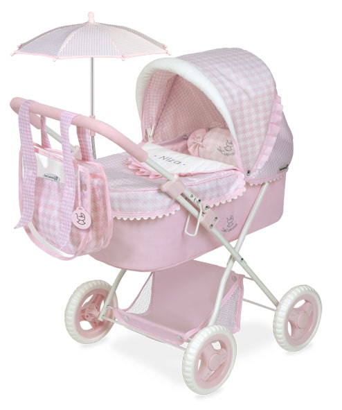 Spanish dolls folding carriage pram with accessories
