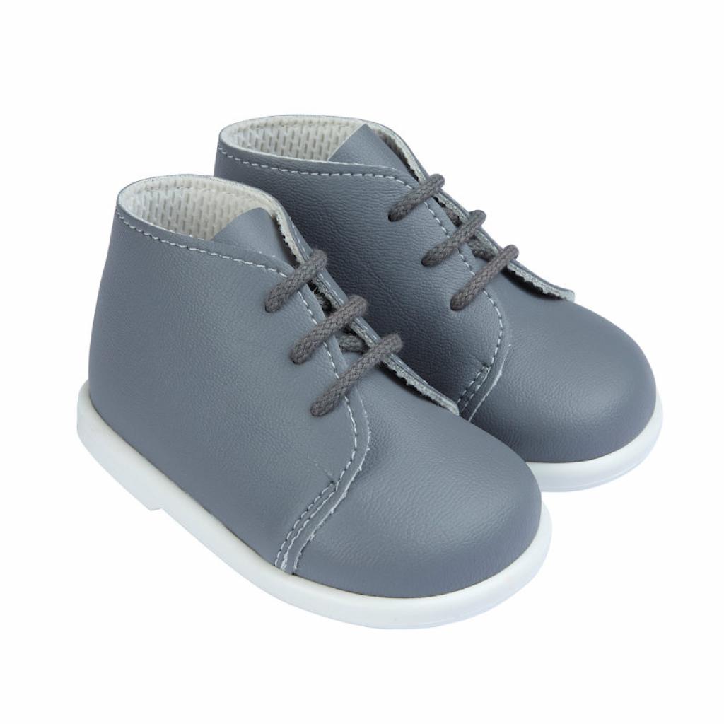 Baypods Boys and girls hard sole first walking lace up boots