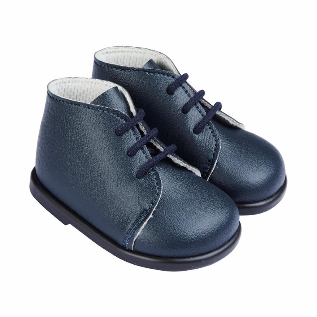 Baypods Boys and girls hard sole first walking lace up boots