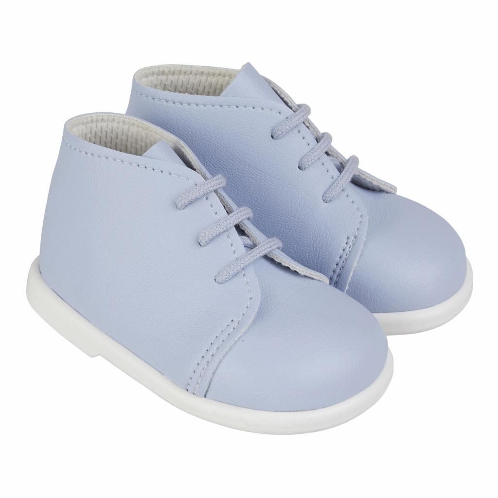 Baypods Boys and girls hard sole first walking lace up boots