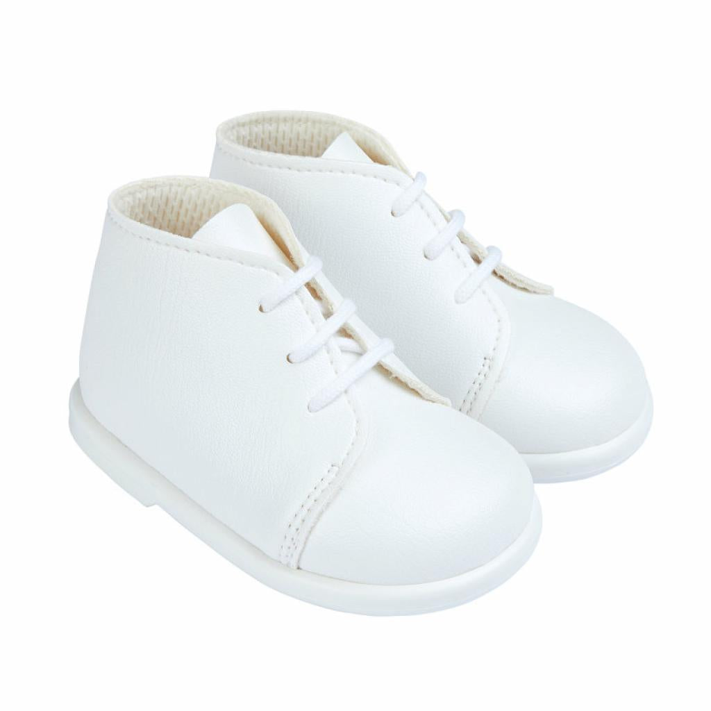 Baypods Boys and girls hard sole first walking lace up boots