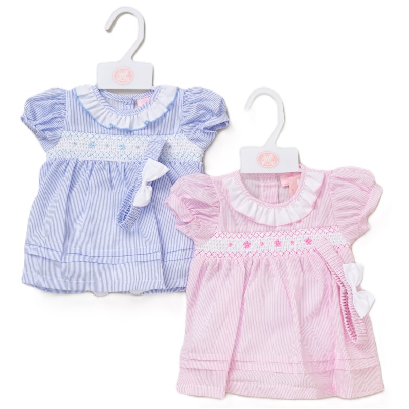 Baby girls 3 piece set with dress knickers and headband