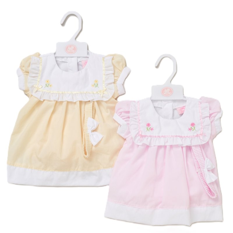 Baby girls 3 piece set with dress knickers and headband