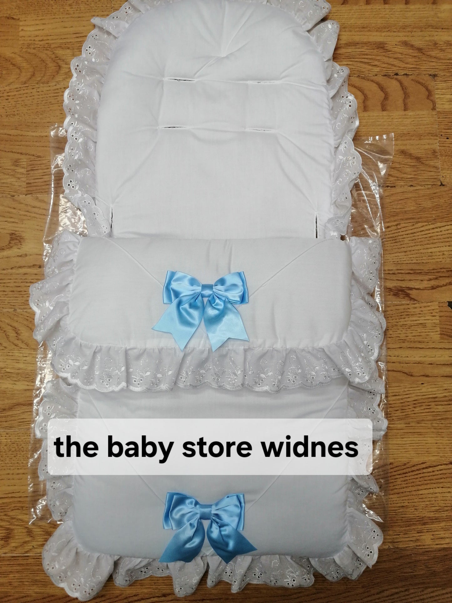Baby Boys / girls universal fit pram cosytoes / footmuff with bows comes in various colours