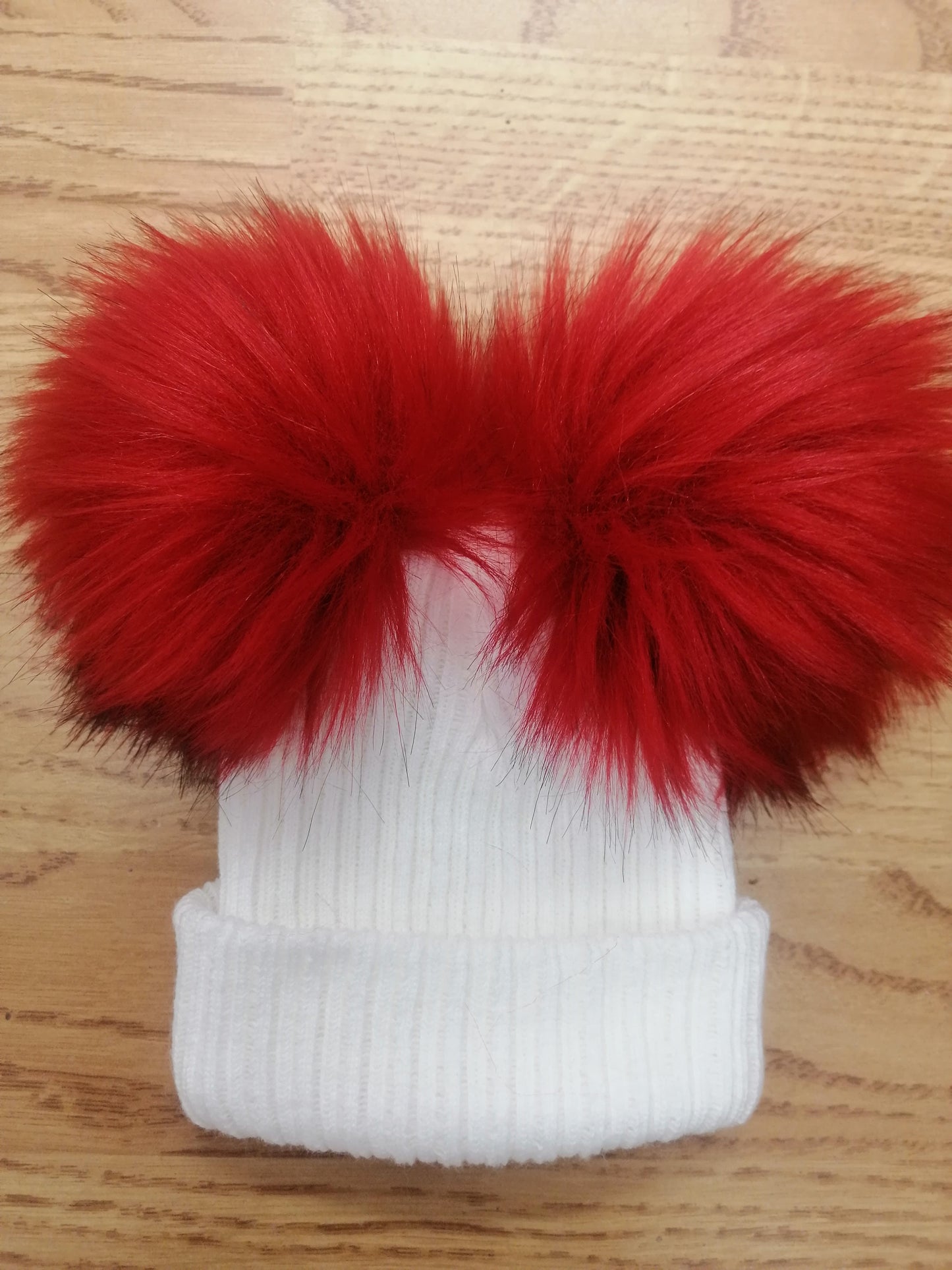 Baby Boys and girls double pom pom hats comes in various colours