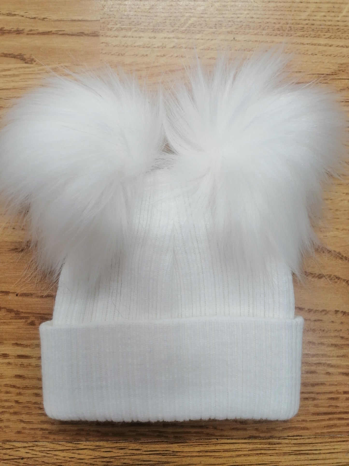 Baby Boys and girls double pom pom hats comes in various colours
