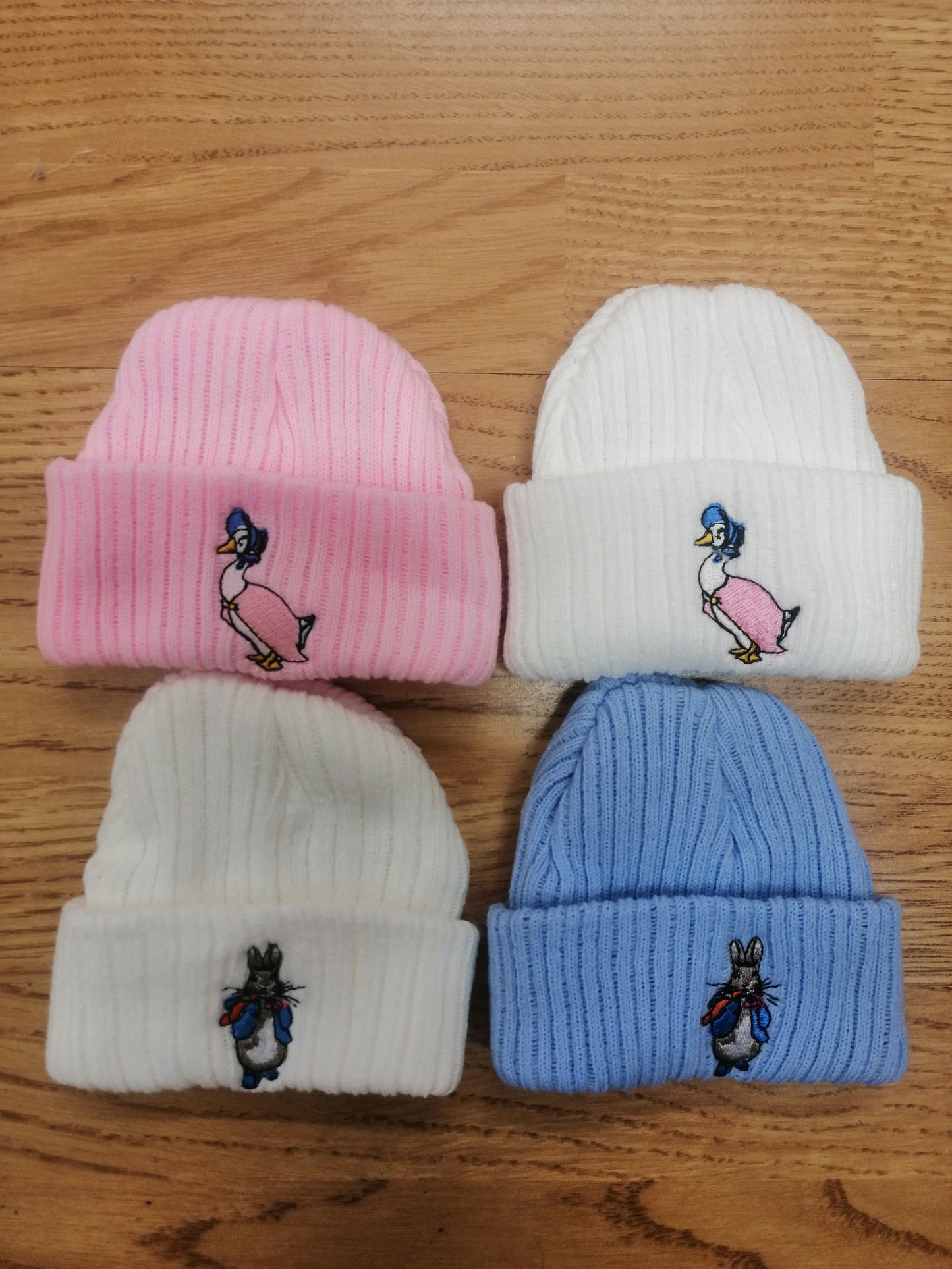 Baby Boys & girls peter rabbit / jemima puddle duck beanie hat