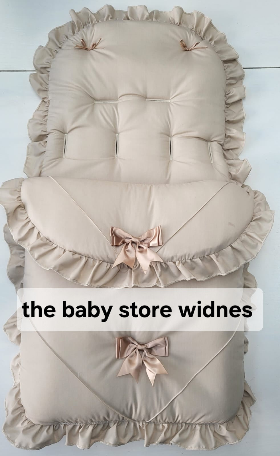 Baby Boys / girls universal fit pram cosytoes / footmuff with bows comes in various colours