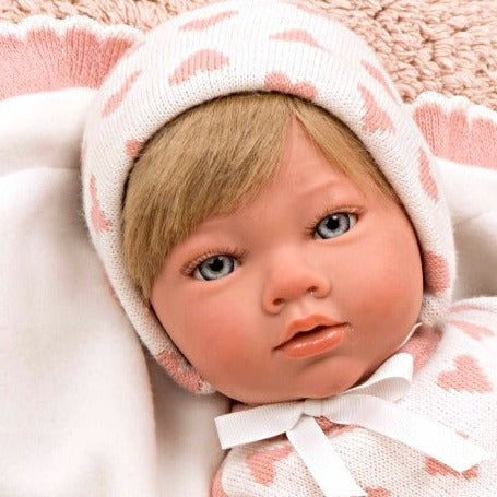 Spanish reborn doll comes with blanket and dummy