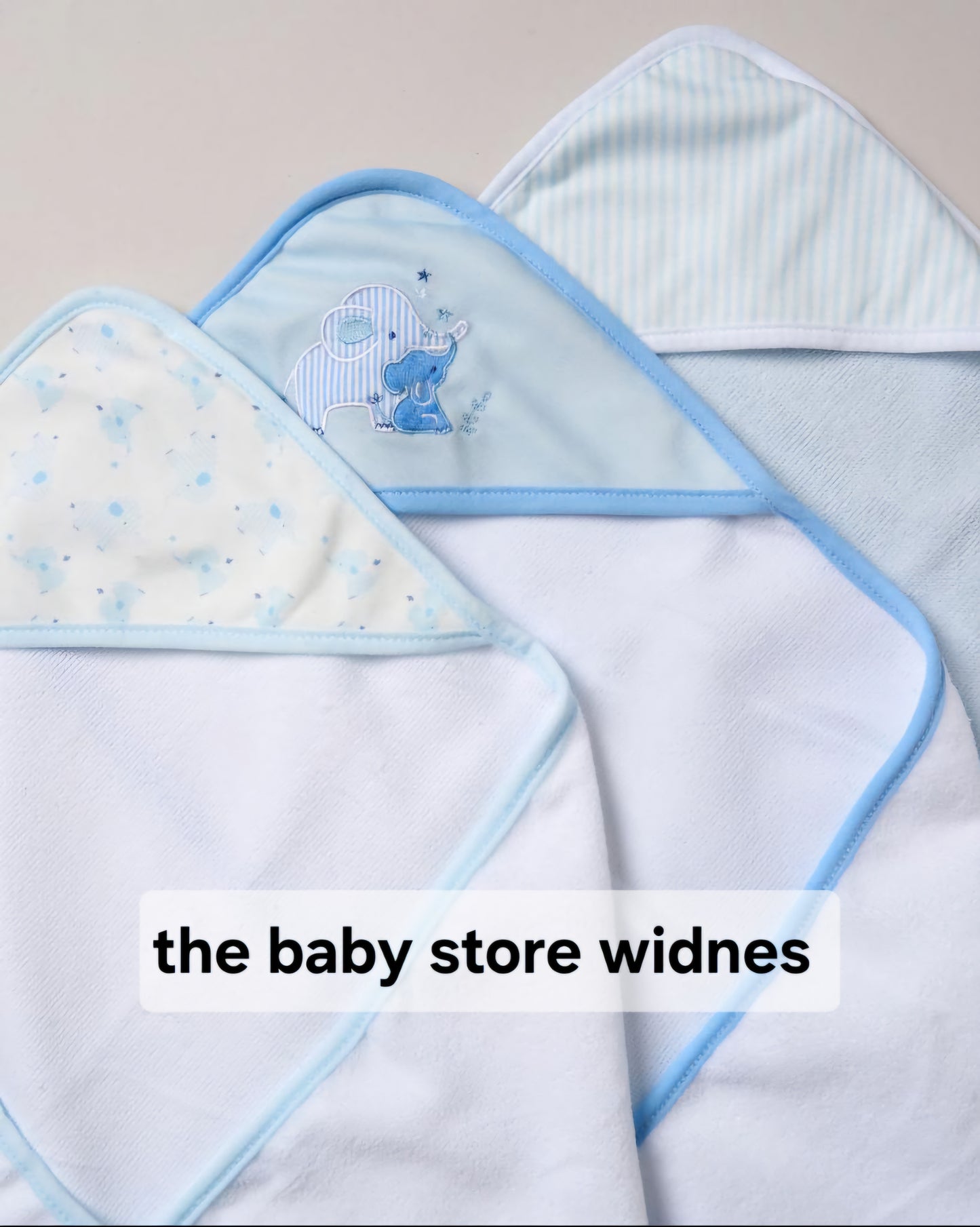 Baby Boys 3 hooded towels and 3 wash cloths set elephant design perfect for bath time designs may vary