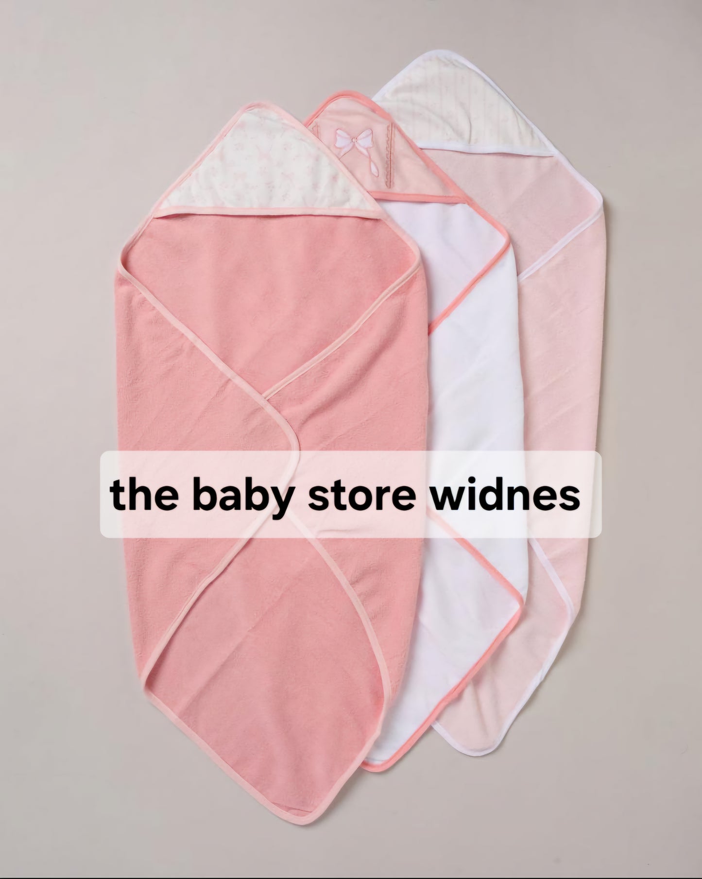 Baby girls 3 hooded towels and 3 wash cloths set bow design perfect for bath time designs may vary