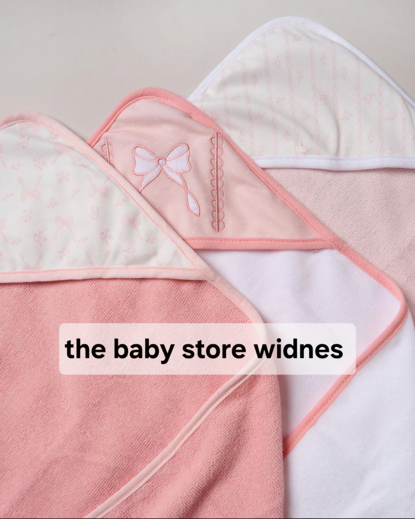 Baby girls 3 hooded towels and 3 wash cloths set bow design perfect for bath time designs may vary