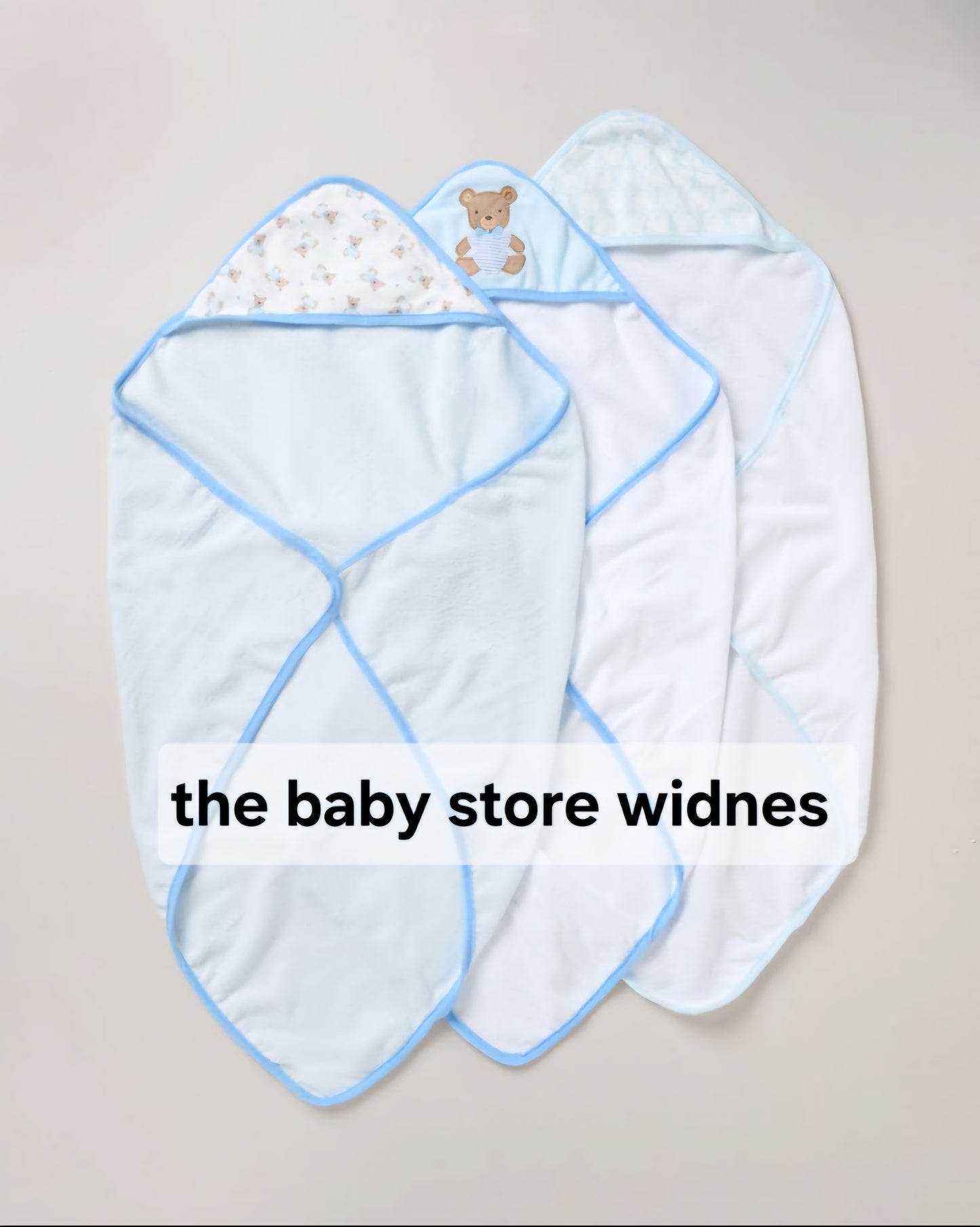 Baby Boys 3 hooded towels and 3 wash cloths set teddy bear design perfect for bath time designs may vary