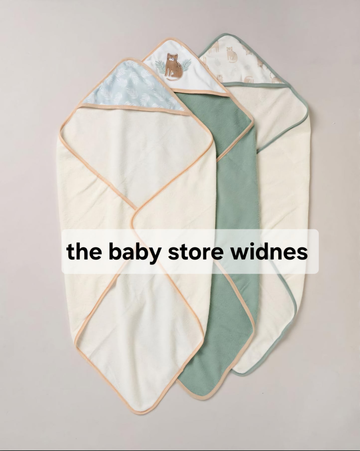 Baby unisex 3 hooded towels and 3 wash cloths set cats design perfect for bath time designs may vary