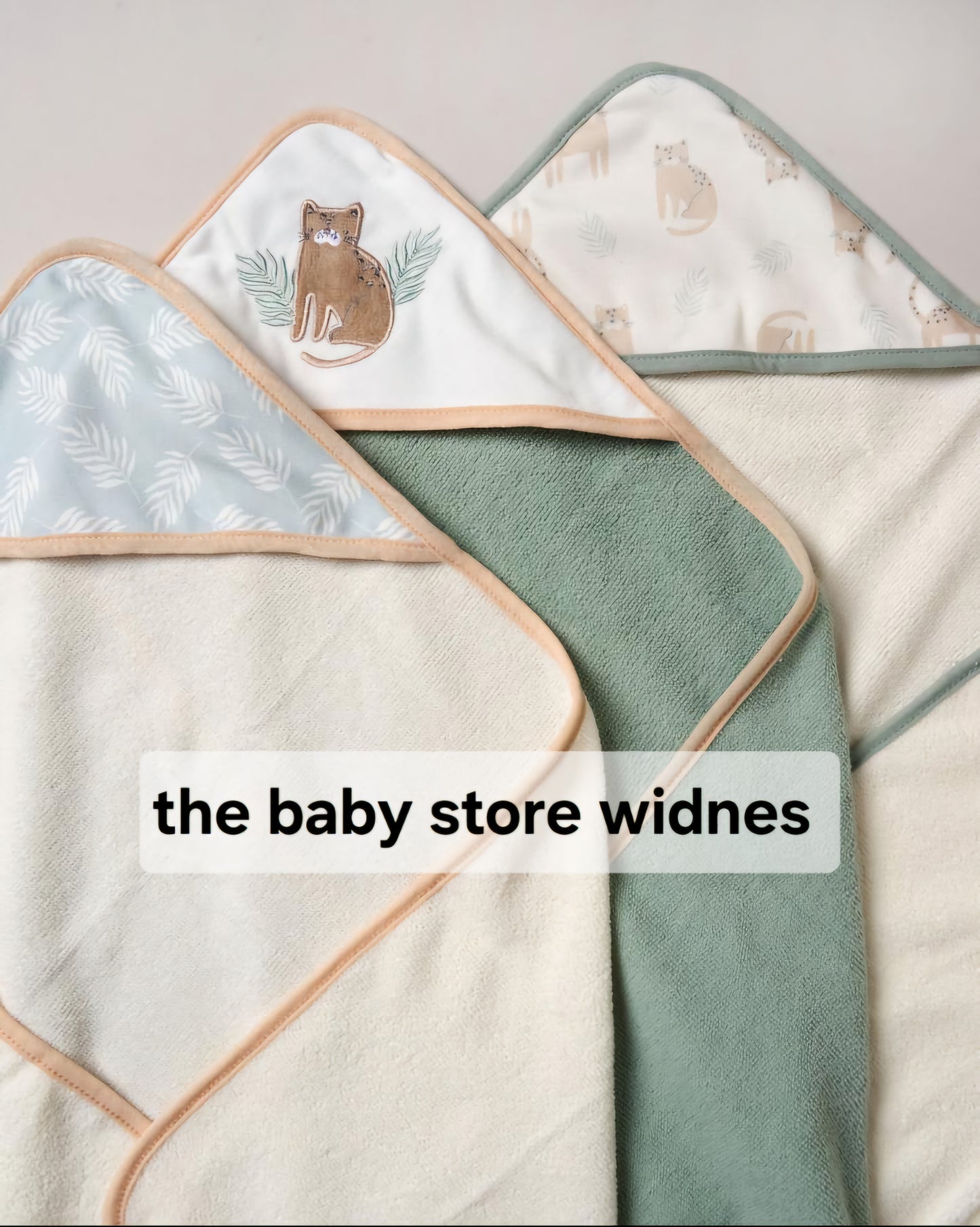Baby unisex 3 hooded towels and 3 wash cloths set cats design perfect for bath time designs may vary