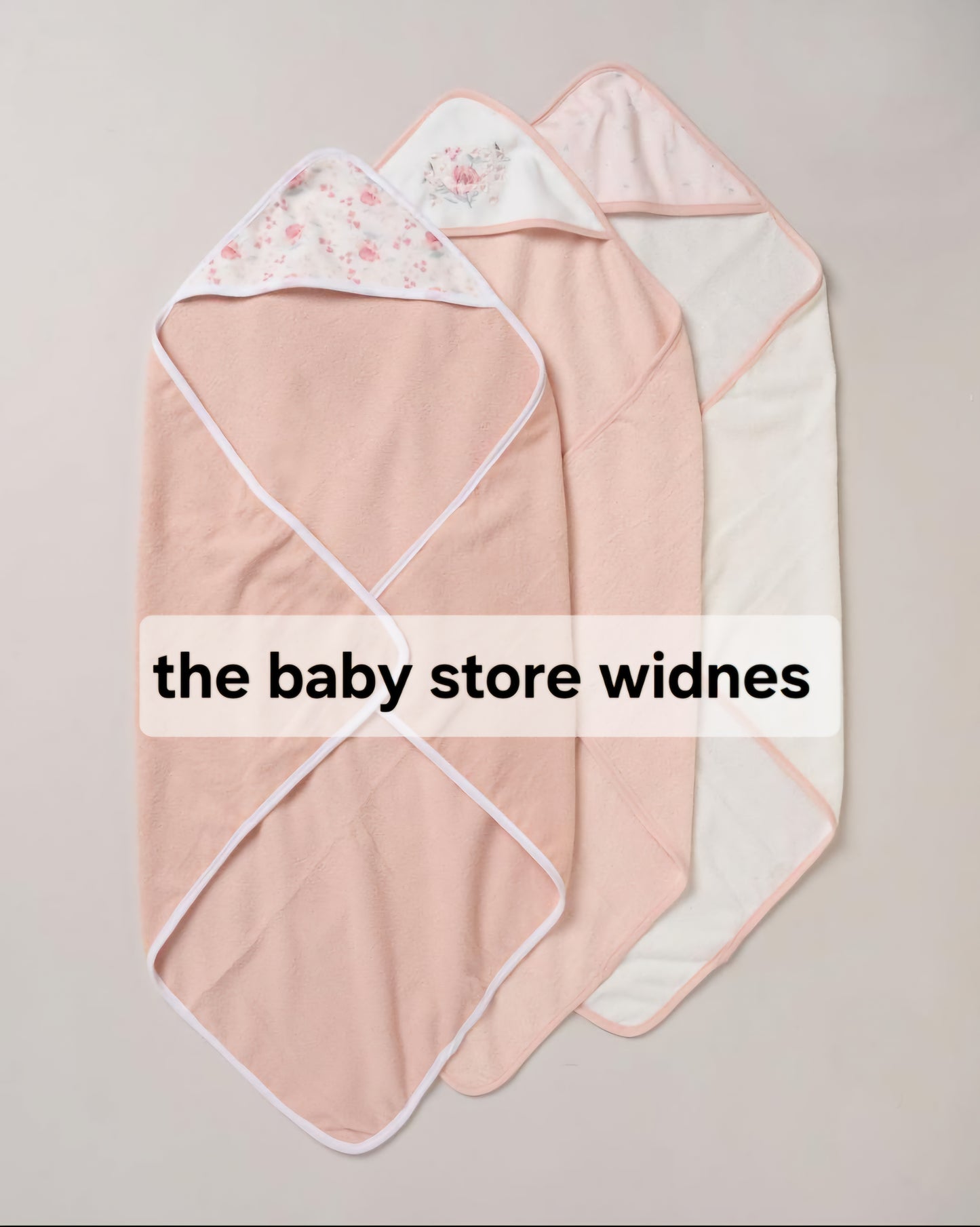 Baby girls 3 hooded towels and 3 wash cloths set flower design perfect for bath time designs may vary