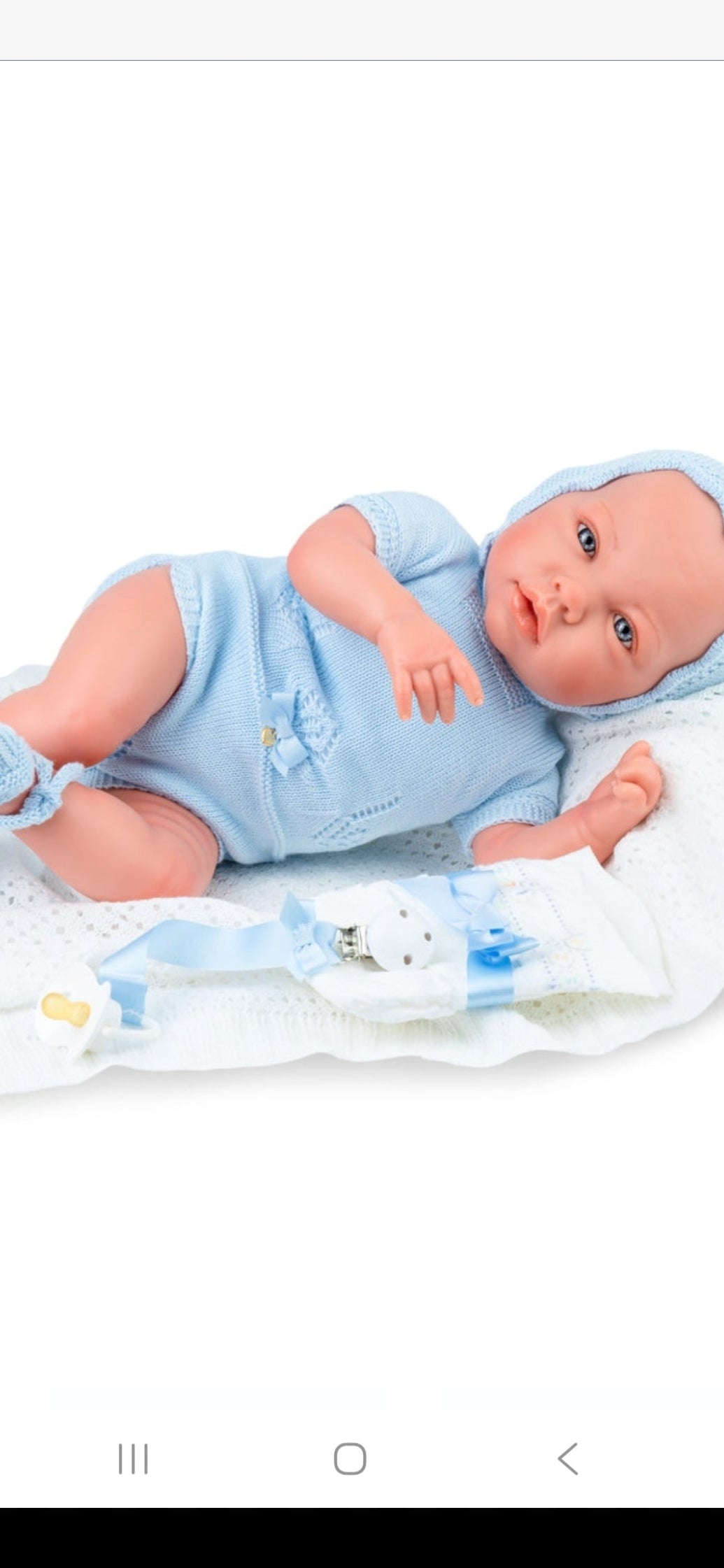 Spanish reborn dolls comes with blanket and pacifier