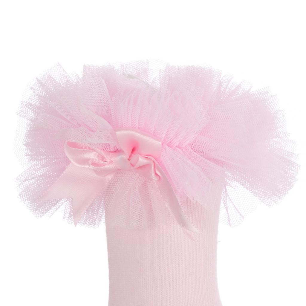 Baby girls tu tu socks with bow various colours to choose from sizes newborn to infrant