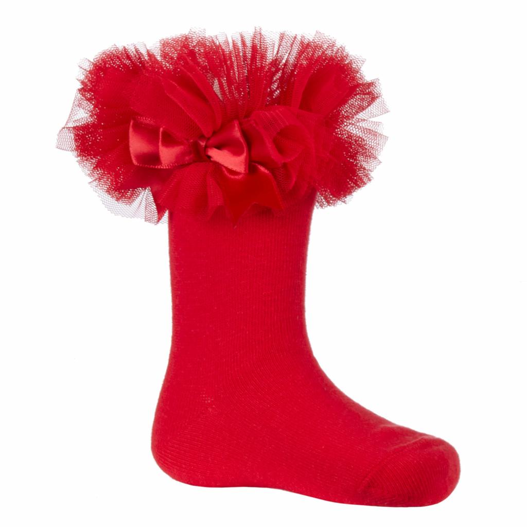 Baby girls tu tu socks with bow various colours to choose from sizes newborn to infrant