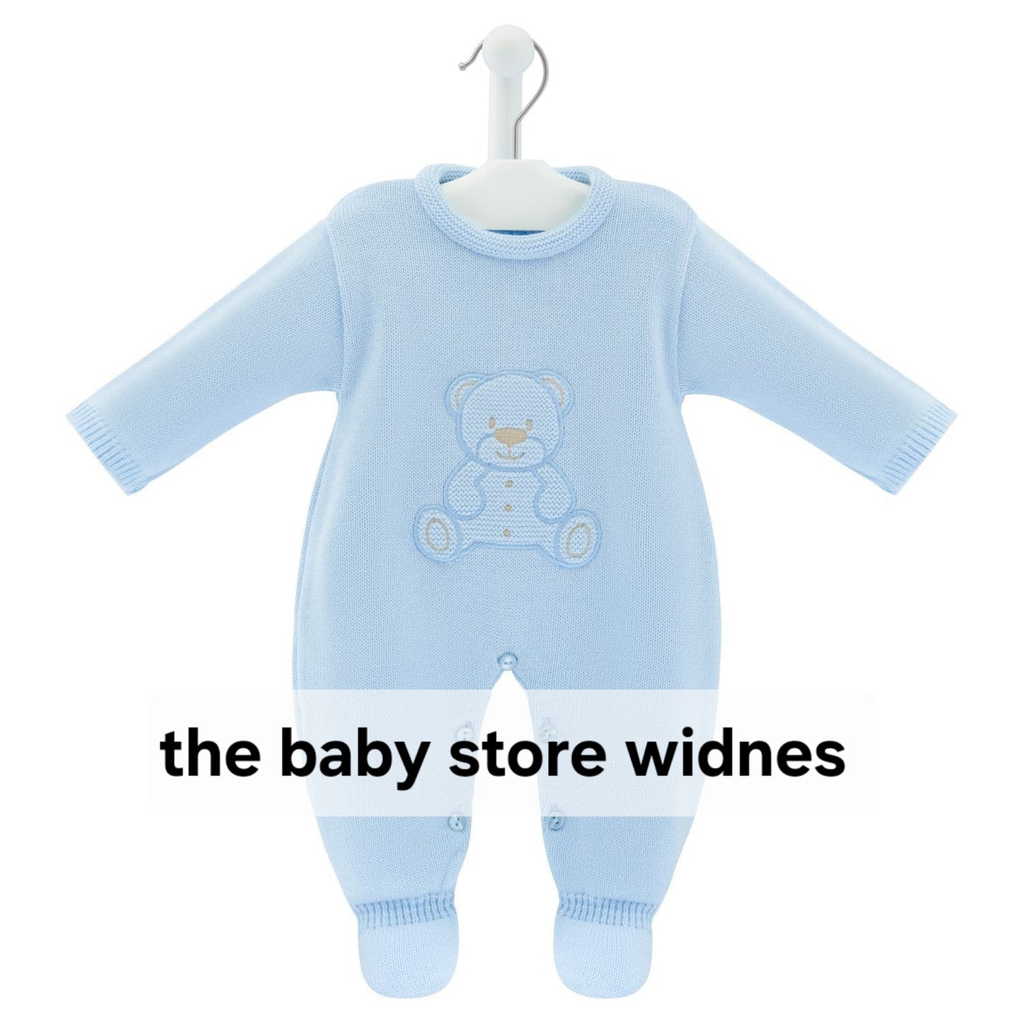 Dandelion knitted set with teddy bear design embroidery