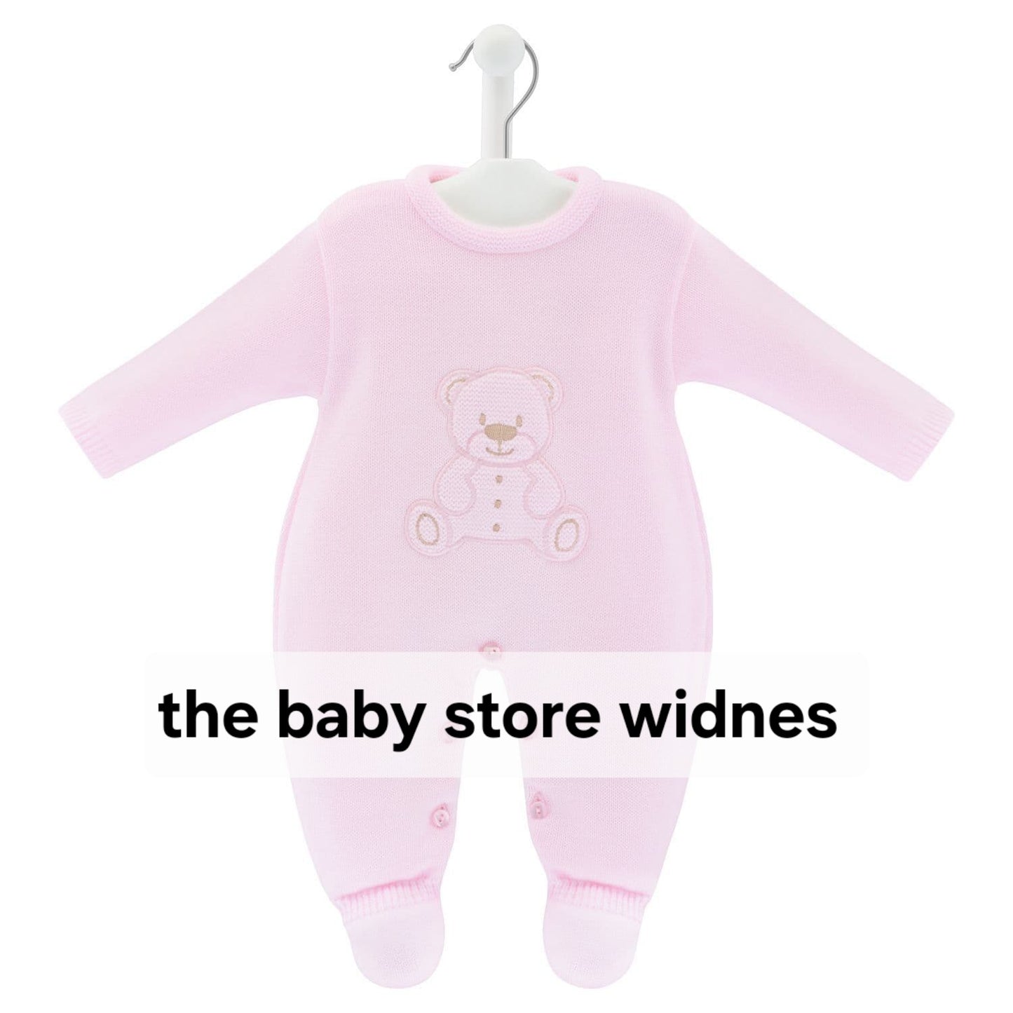 Dandelion knitted set with teddy bear design embroidery