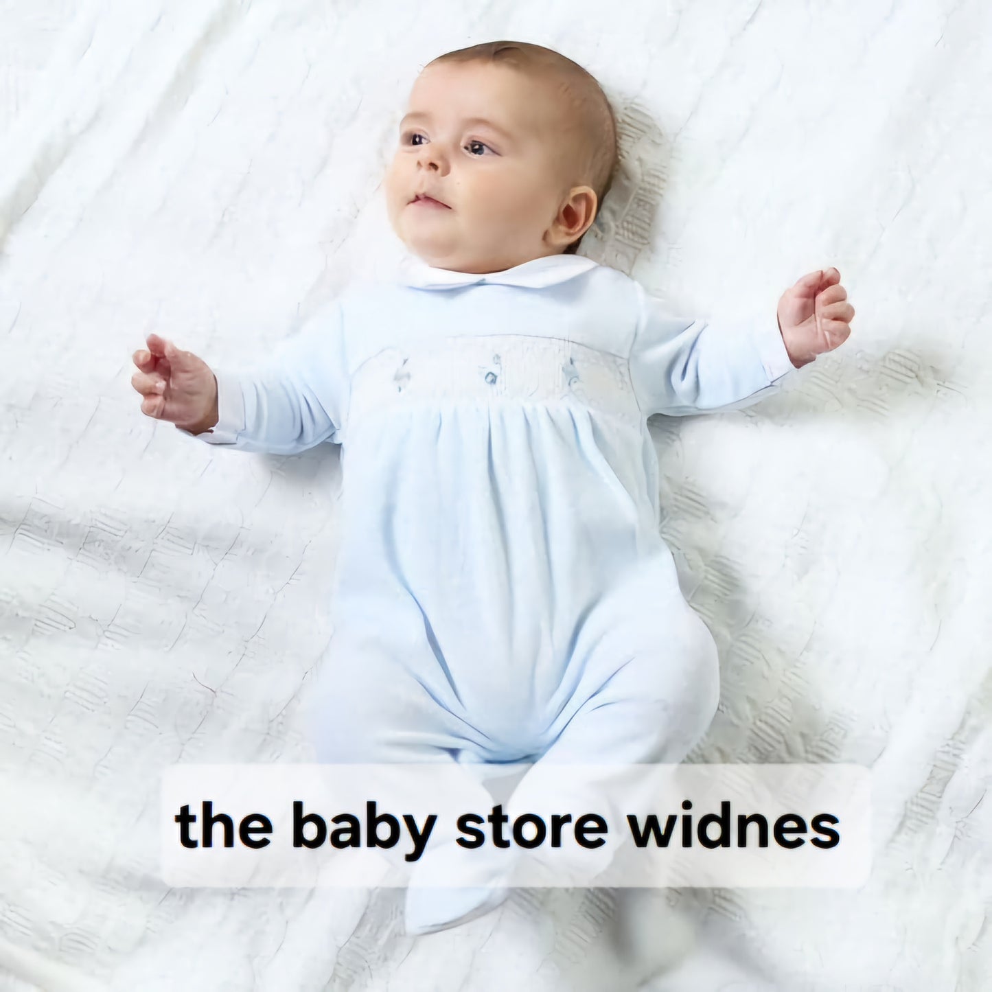 Dandelion spinning top smocked velour sleepsuit