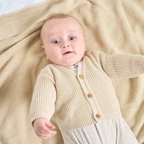 Dandelion ribbed knitted cardigan