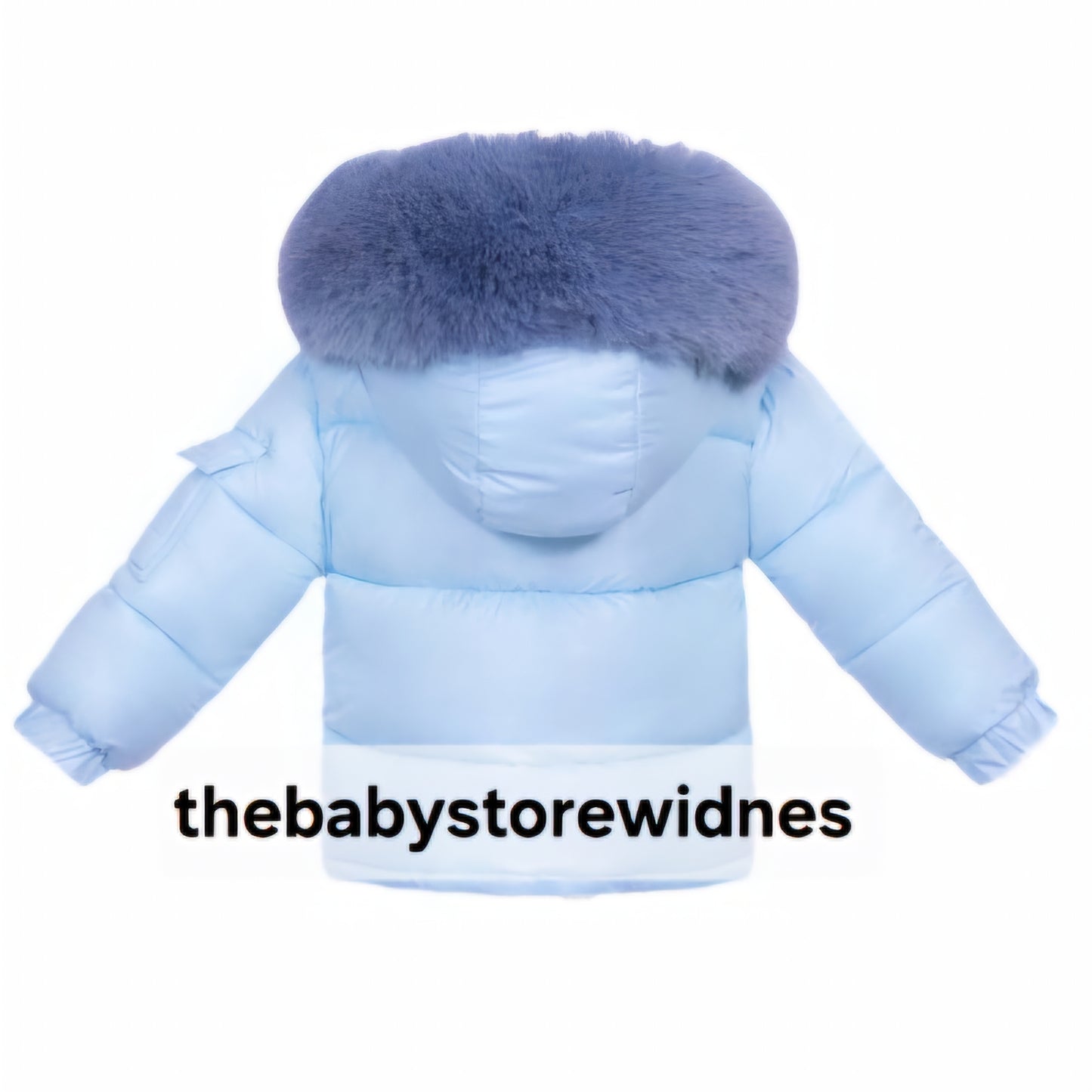 Boys wee me puffer coats with faux fur detachable hood