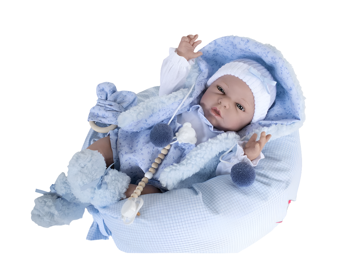 Spanish reborn doll comes with pillow dummy nappy