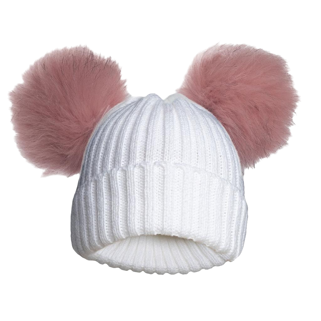 Baby Boys and Girls Knitted pom pom hats newborn / 12 months