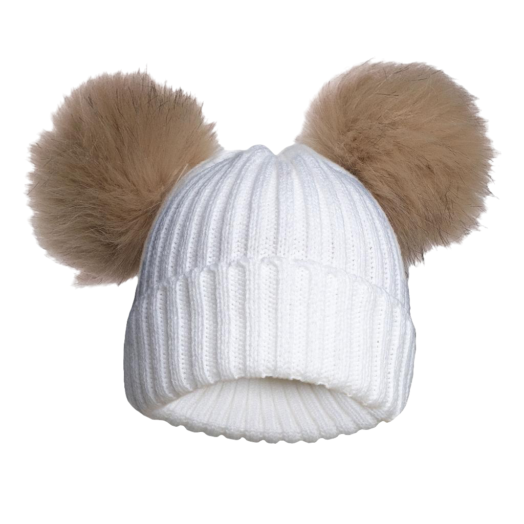 Baby Boys and Girls Knitted pom pom hats newborn / 12 months