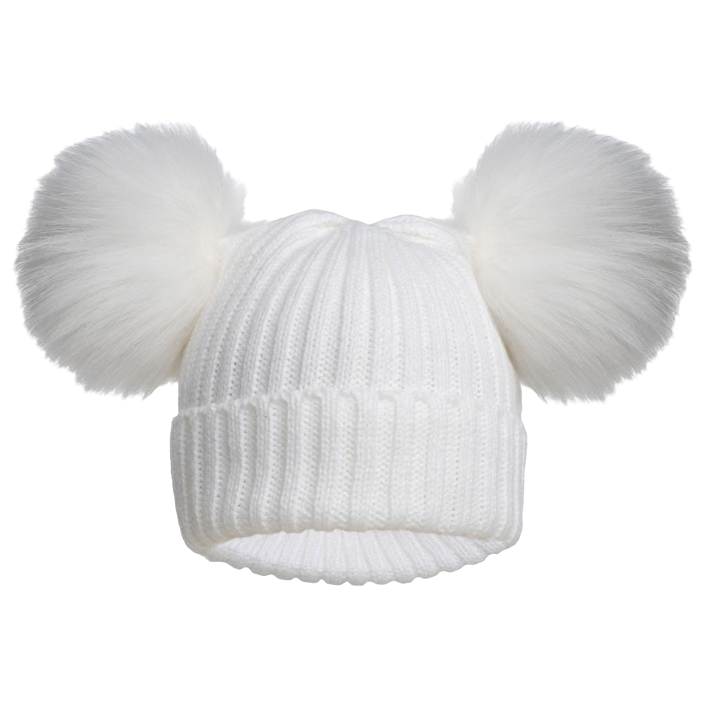 Baby Boys and Girls Knitted pom pom hats newborn / 12 months