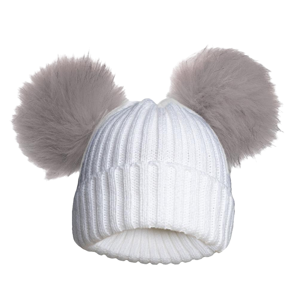 Baby Boys and Girls Knitted pom pom hats newborn / 12 months