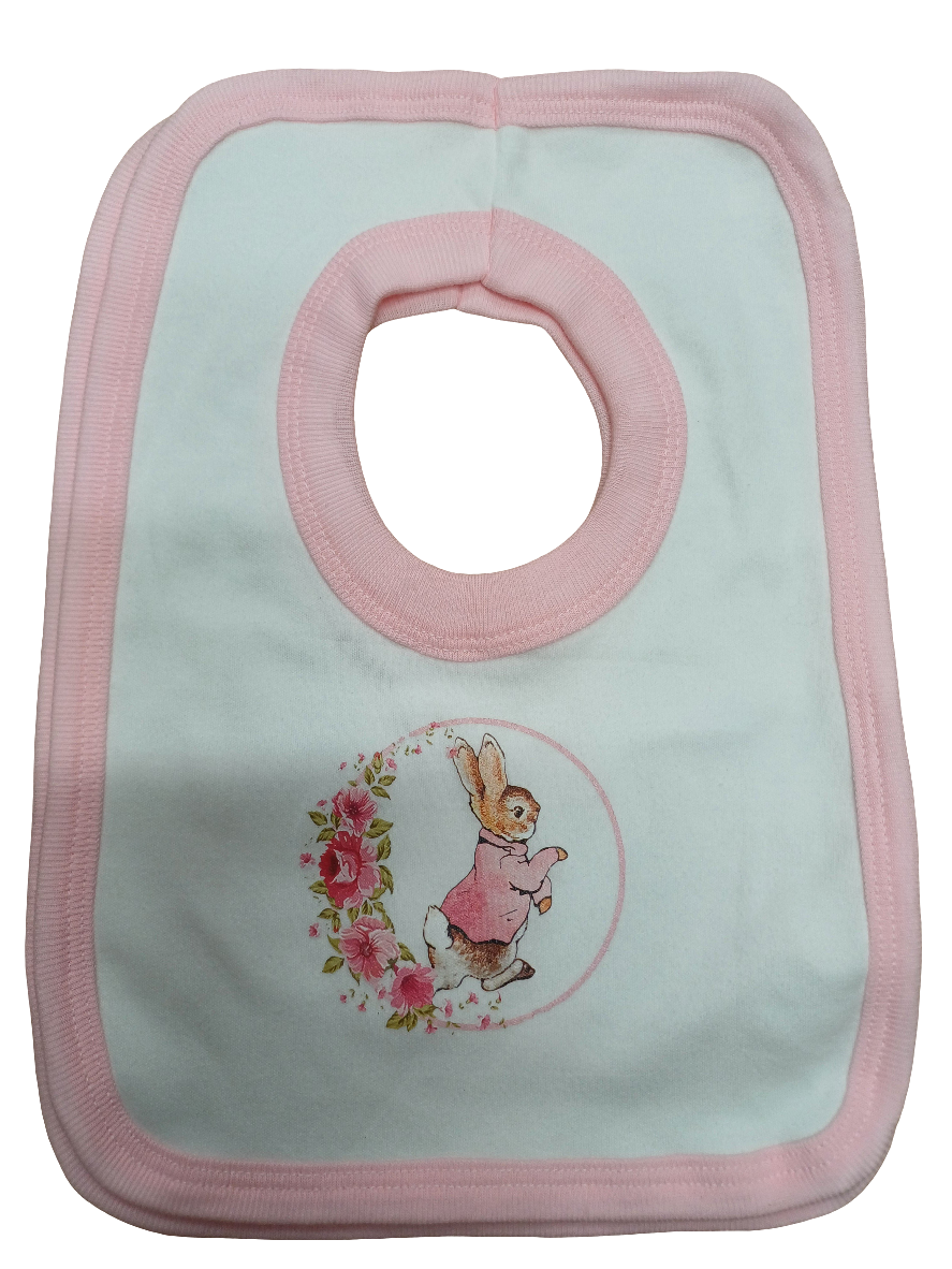 Boys girls peter rabbit design bibs