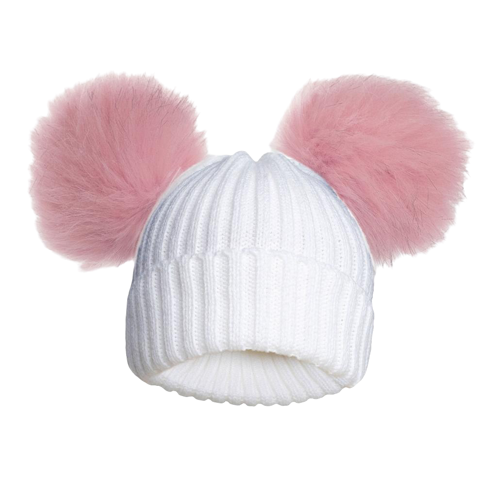 Baby Boys and Girls Knitted pom pom hats newborn / 12 months