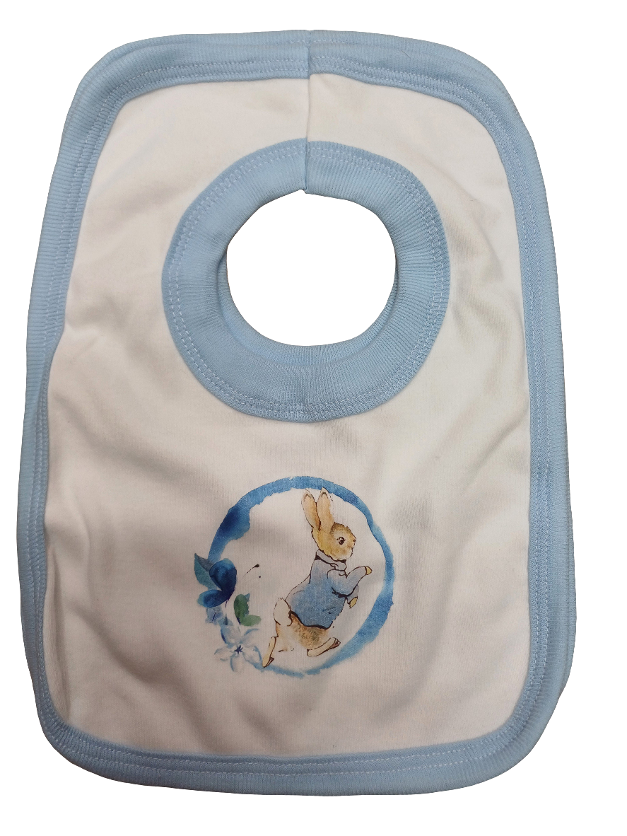 Boys girls peter rabbit design bibs