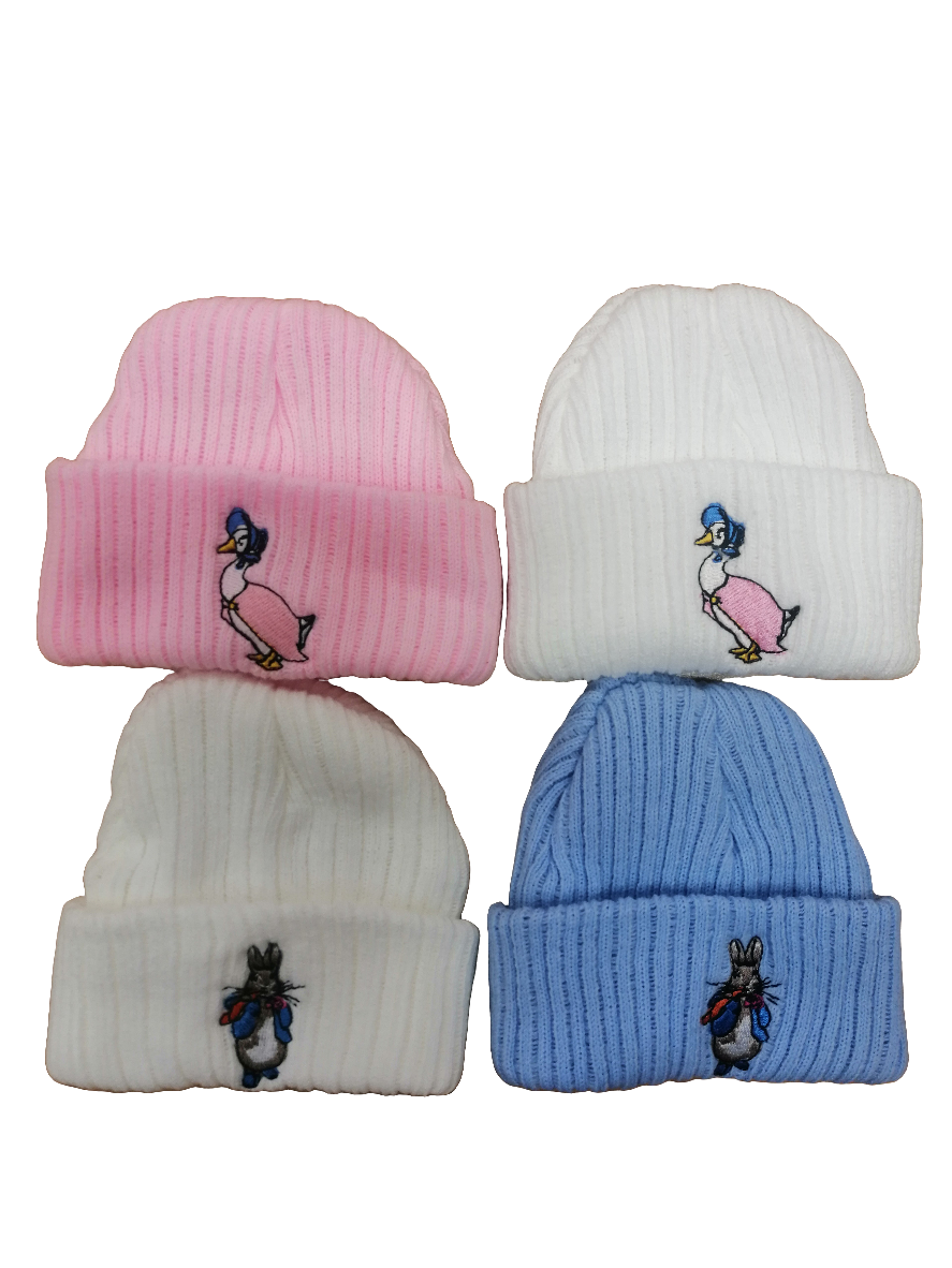 Baby Boys & girls peter rabbit / jemima puddle duck beanie hat