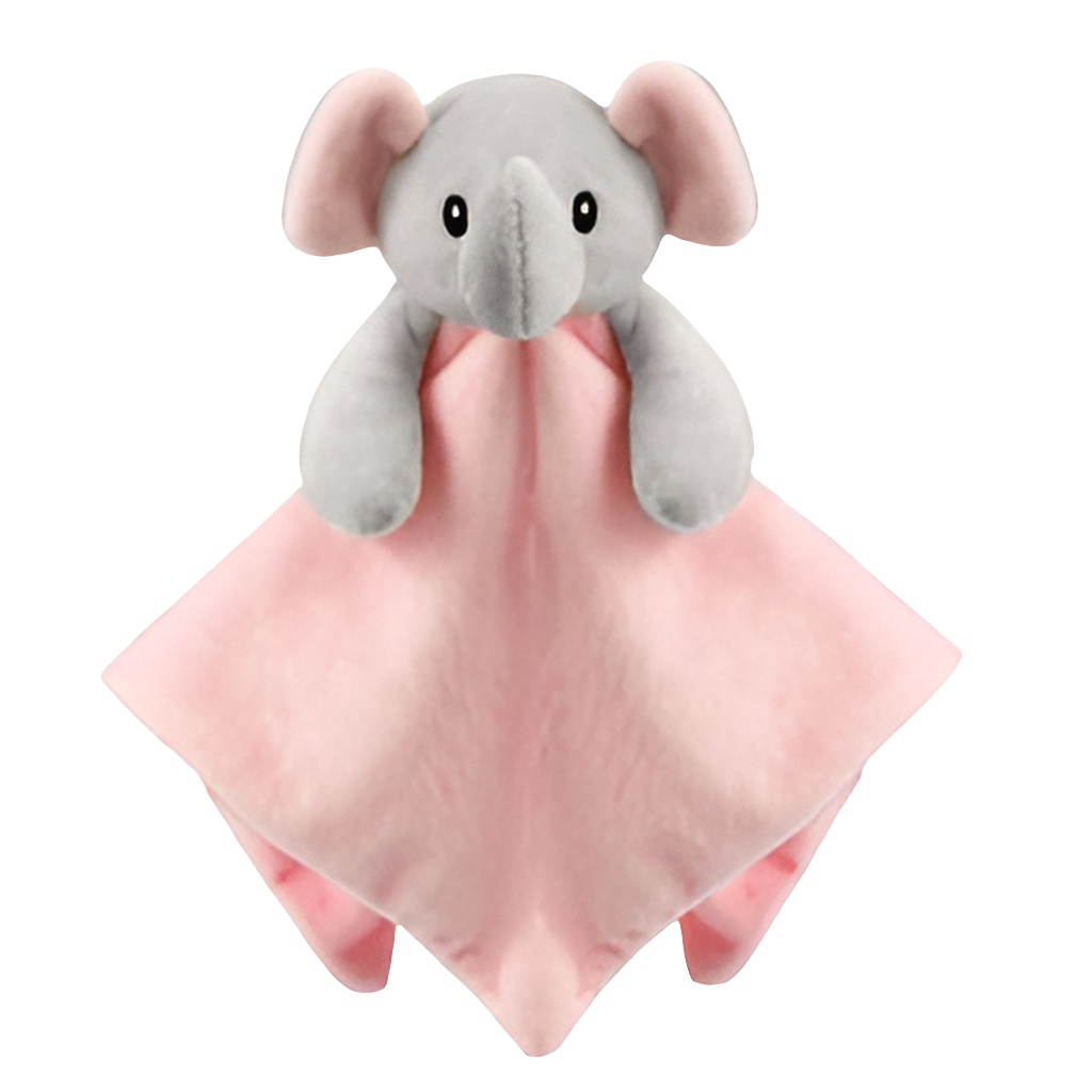 Babys plush elephant comforter
