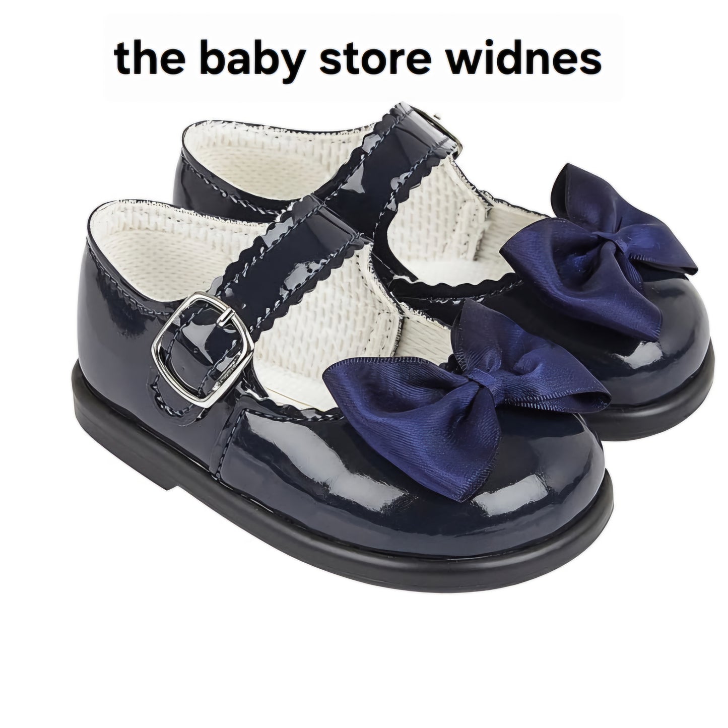 Baypods girls hard sole walking shoes with bow