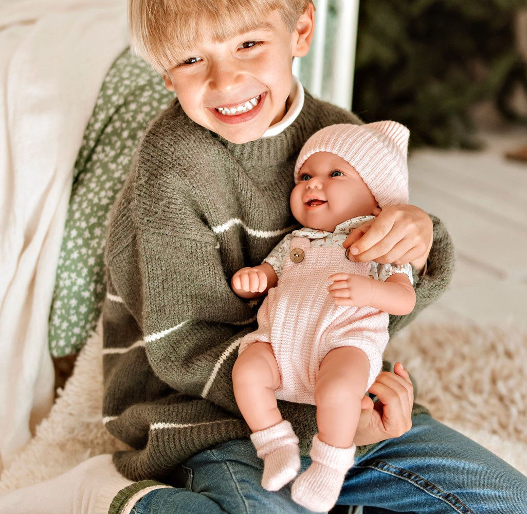 Spanish newborn doll comes with luxury cushion and dummy