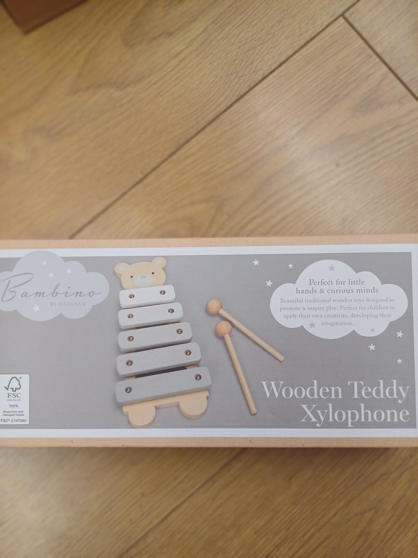 Babys / infrant Bambino Wooden. Xylophone with wooden mallets