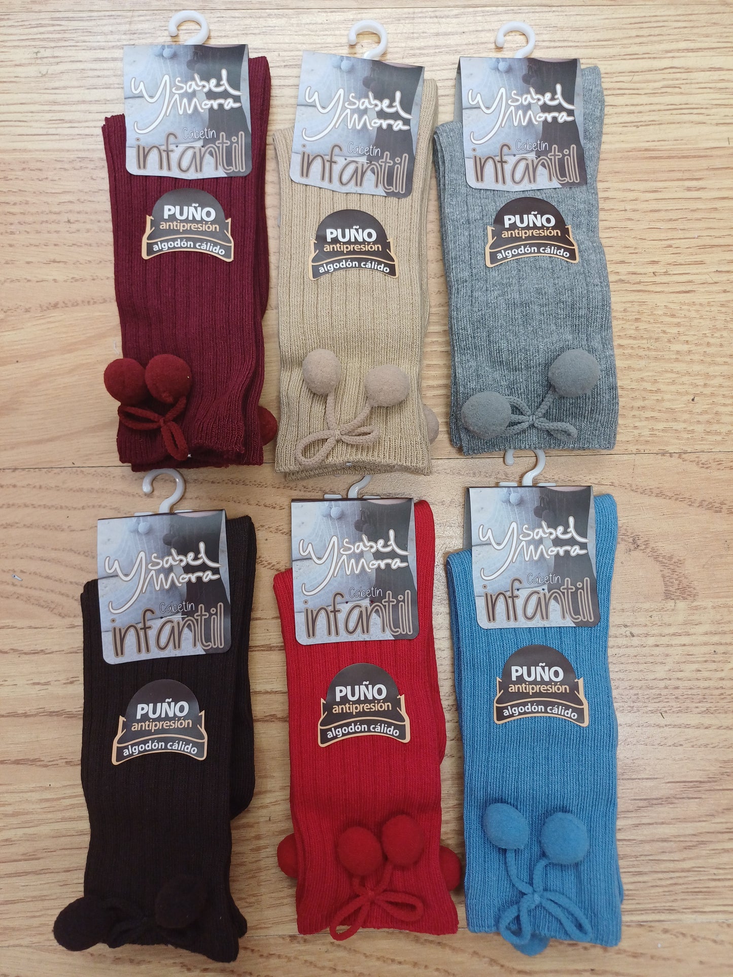 Ysabel mora Spanish-style knee high pom pom socks beautiful quality