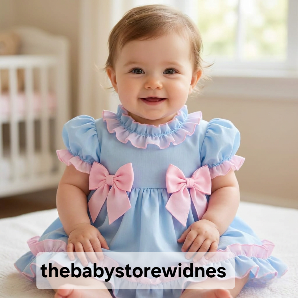Girls dress with  bows and bloomers