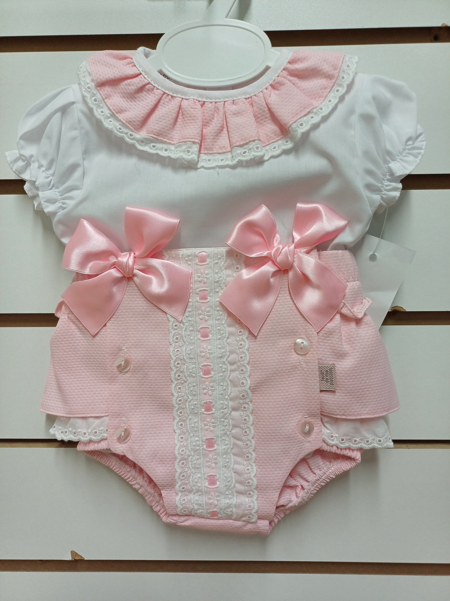 Girls pretty jam pants set with bows